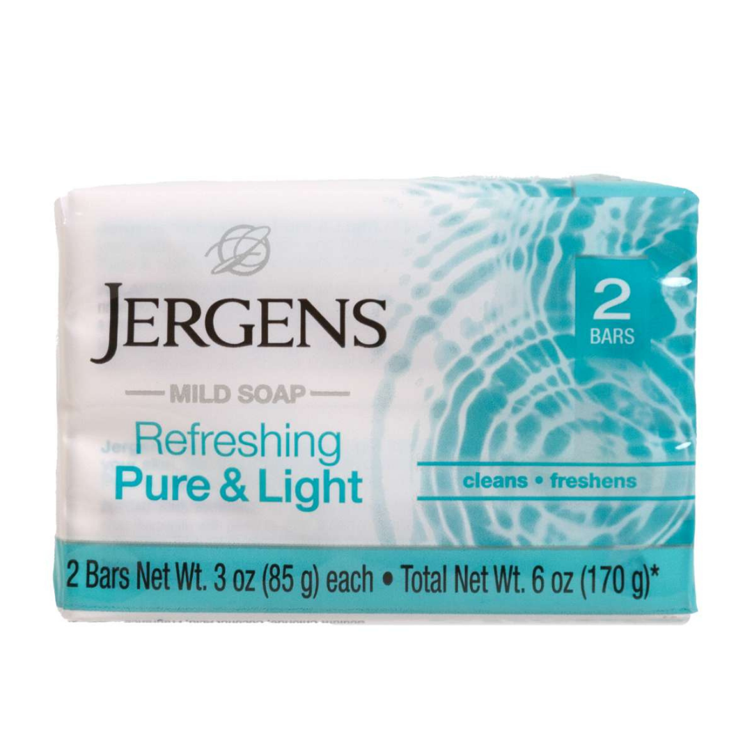 Jergens Mild Soap Refreshing Pure & Light 2 Bars (2×3oz) by Farmacias Savia