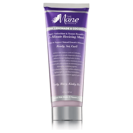 The Mane Choice Pink Lemonade & Coconut 5 Minute Reviving Mask Curl Reviver 8 oz by Pasteur Pharmacy
