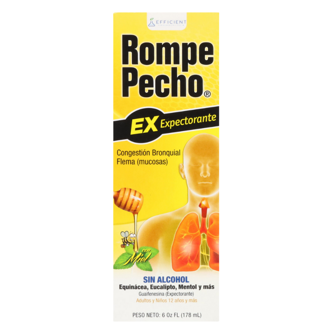 Rompe Pecho EX Expectorant Syrup (6oz) by Farmacias Savia