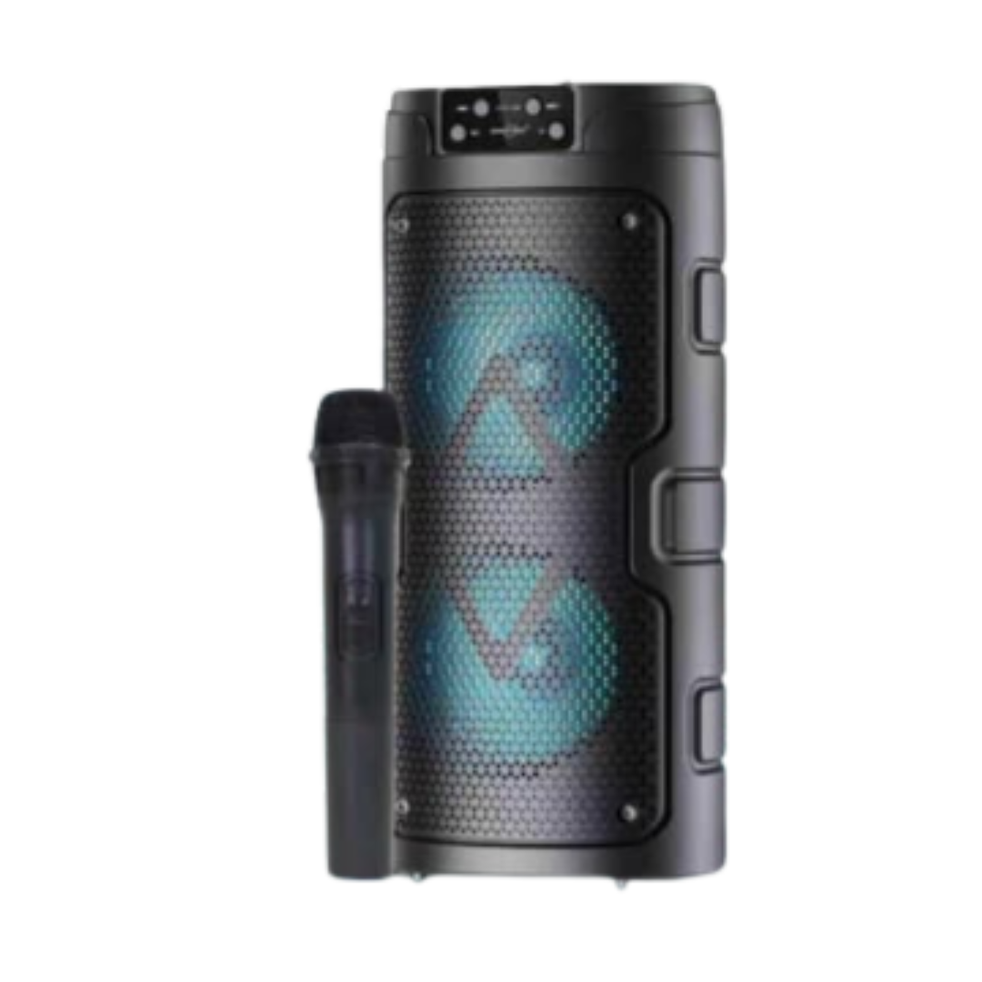 AA2025 4" Portable Bluetooth Speaker with Microphone (Black) by Farmacias Savia