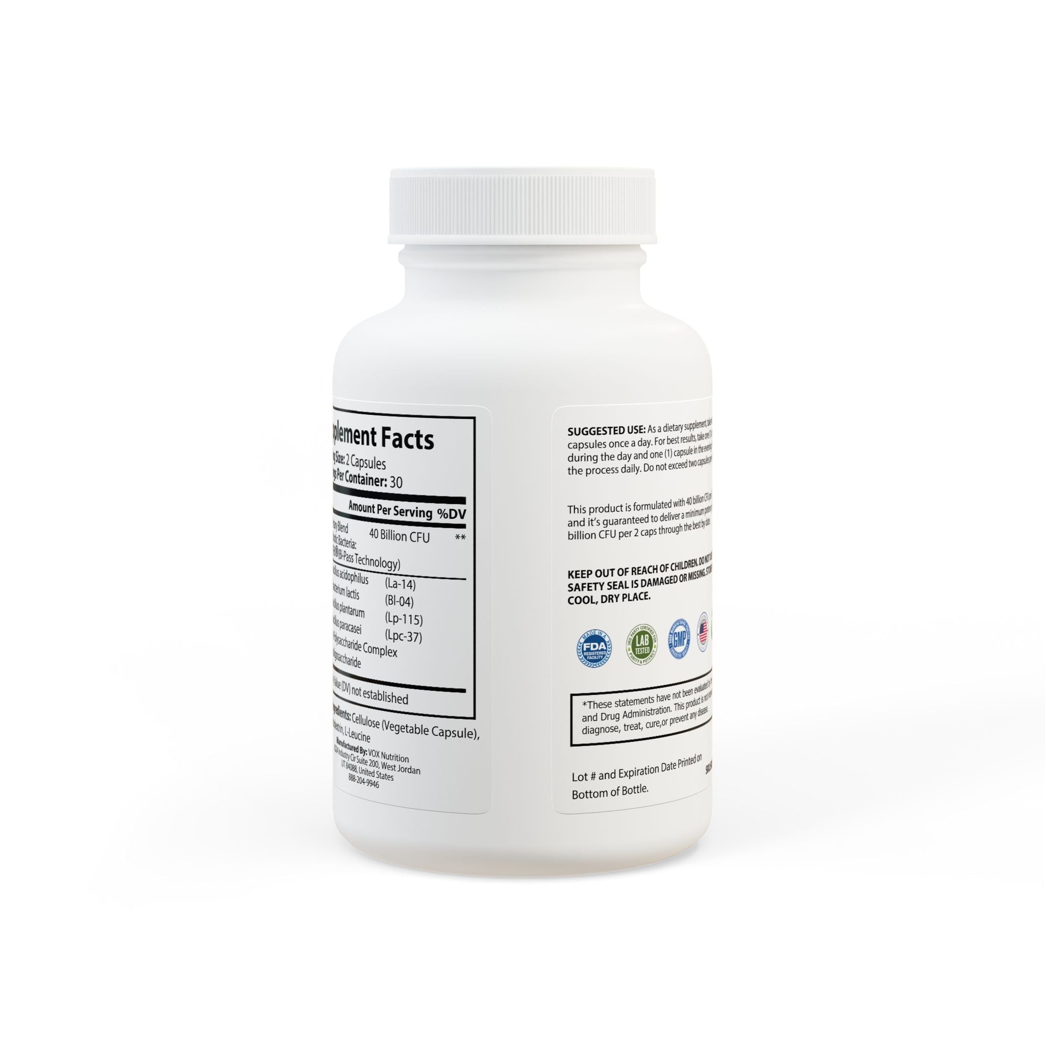 Harmon Probiotics Supplement (60 Capsules) by Spee24, LLC
