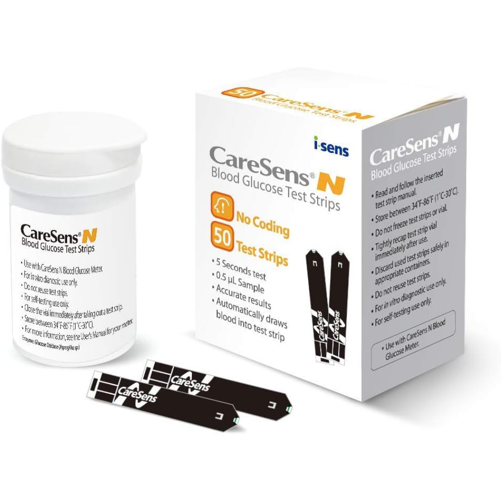 CareSens N Blood Glucose Test Strips (50 ct) by Farmacias Savia