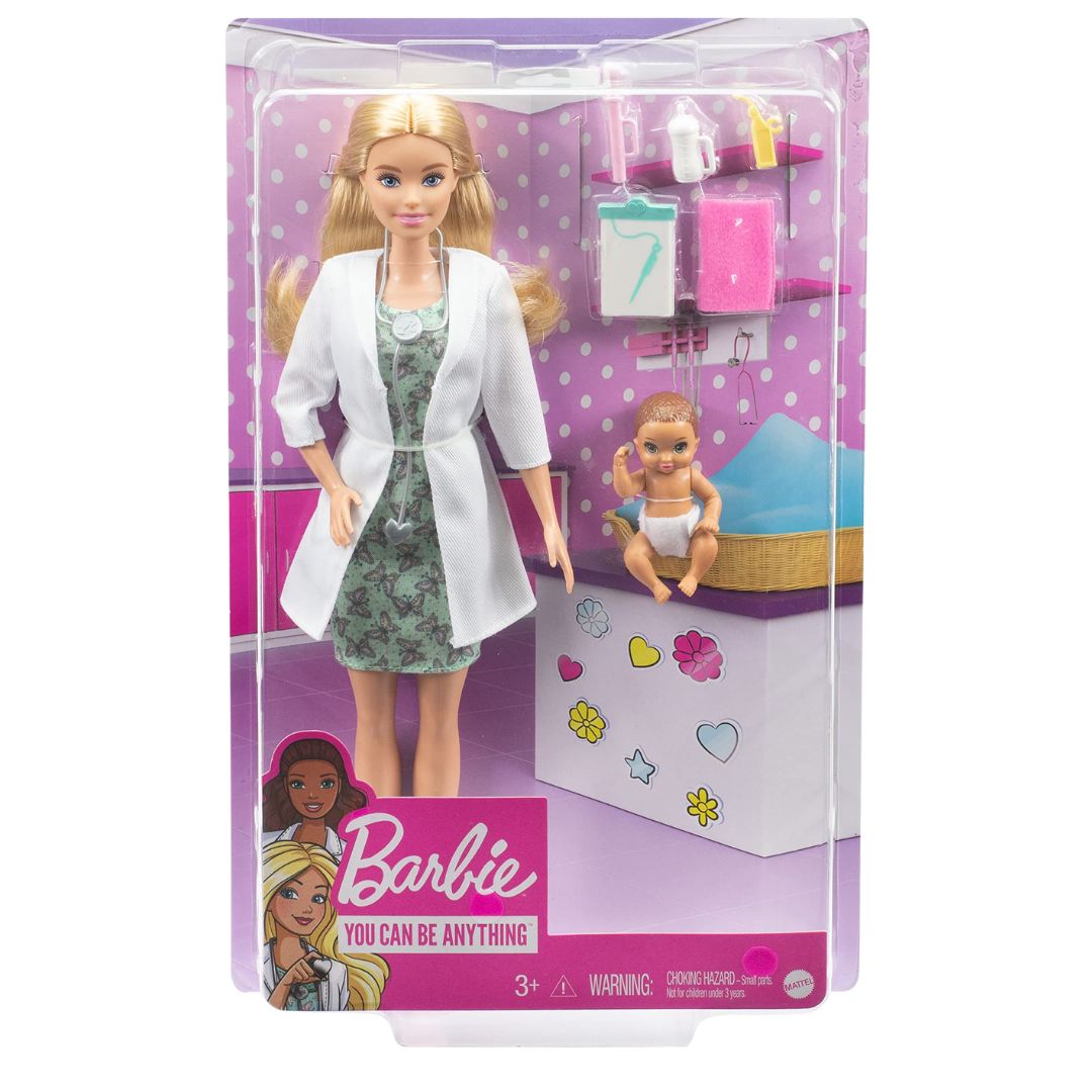 Mattel Barbie Doctor Doll & Baby Playset by Farmacias Savia