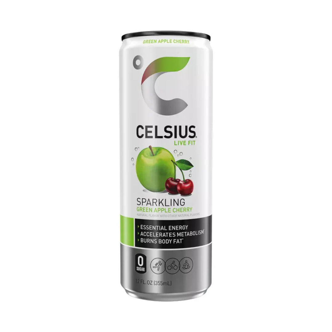 Celsius Live Fit Sparkling Fuji Apple Pear Energy Drink (12oz) by Farmacias Savia
