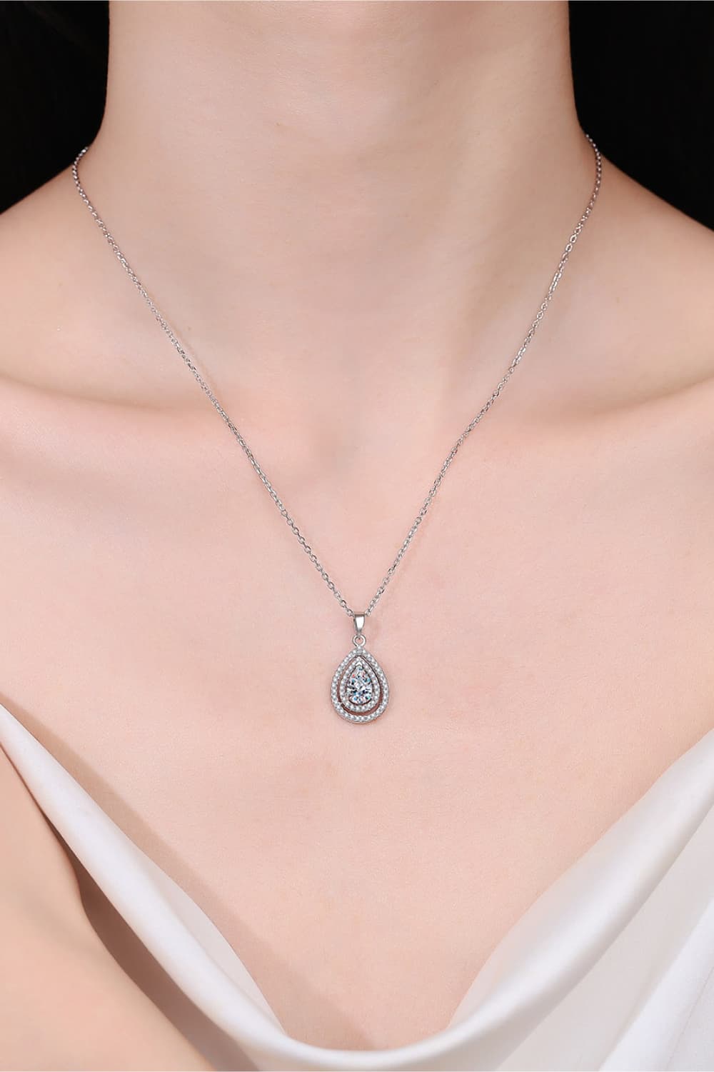 1 Carat Sparkala™ Teardrop Pendant Necklace by Sparkala