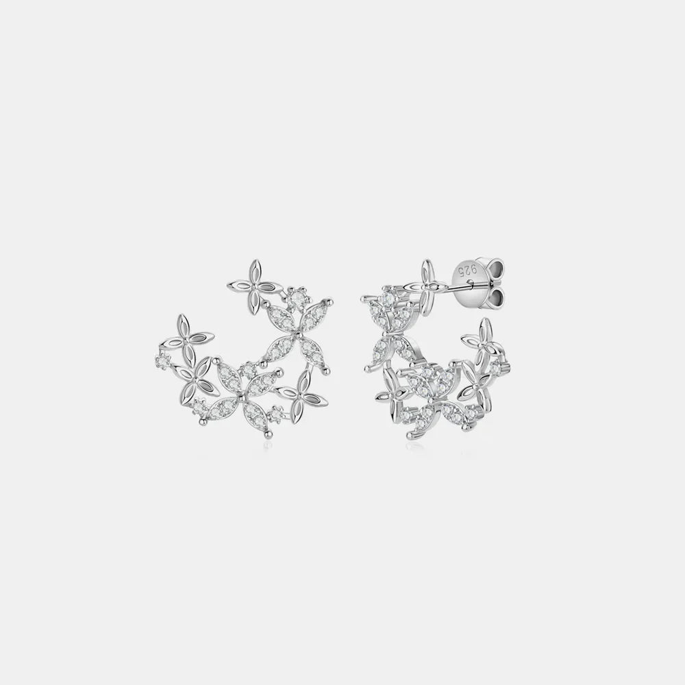 925 Sterling Silver Sparkala™ Lucky Clover Earrings by Sparkala