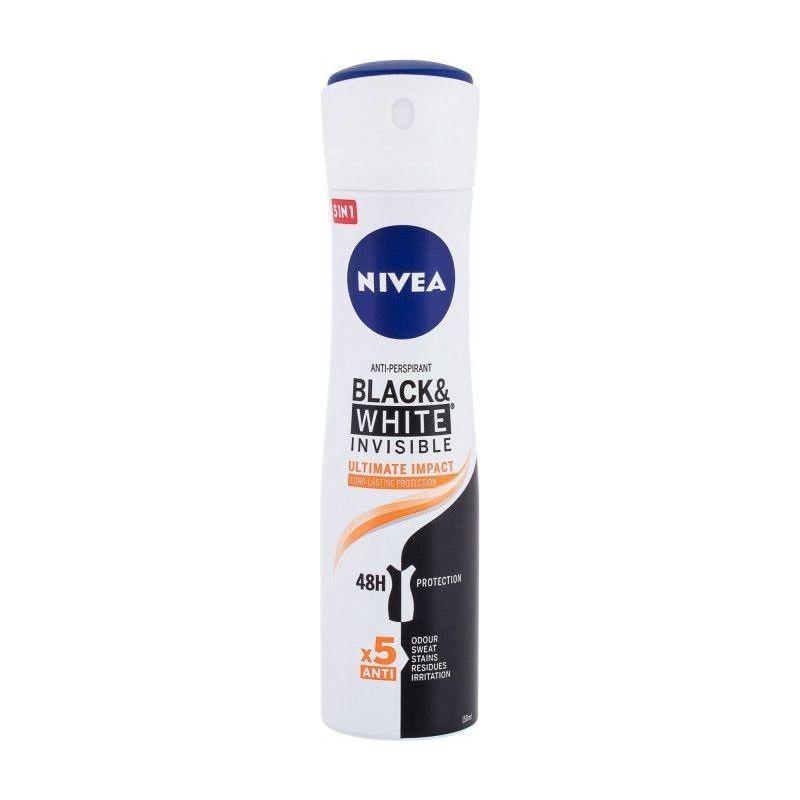 Nivea Women Antiperspirant Spray Black & White Invisible Ultimate Impact 150 ml by Pasteur Pharmacy