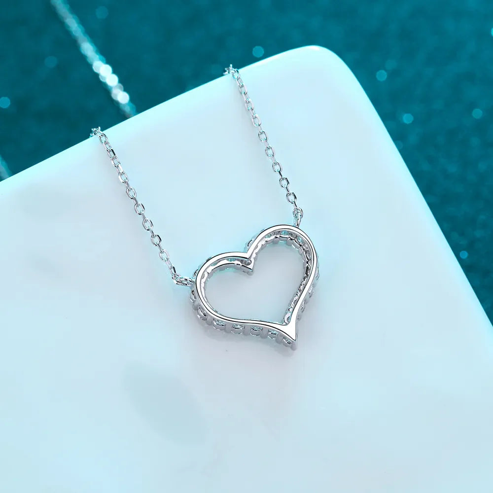 Sparkala™ 925 Sterling Silver Heart Shape Necklace by Sparkala