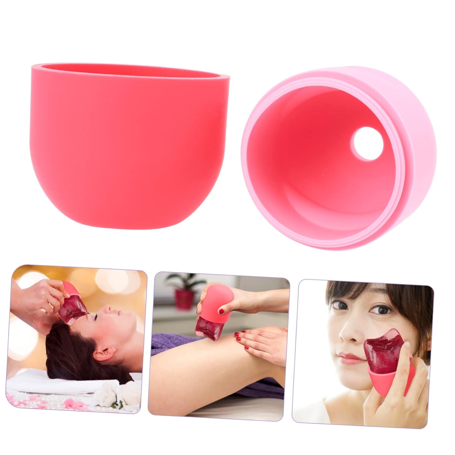 Silicone Ice Face Roller for Skincare Manual Massage Tool to Reduce Puffiness and Dark Circles Versatile Eye Roller for Men and Women for Sunburn Relief and Skin Care Routine by Korean Skin Care