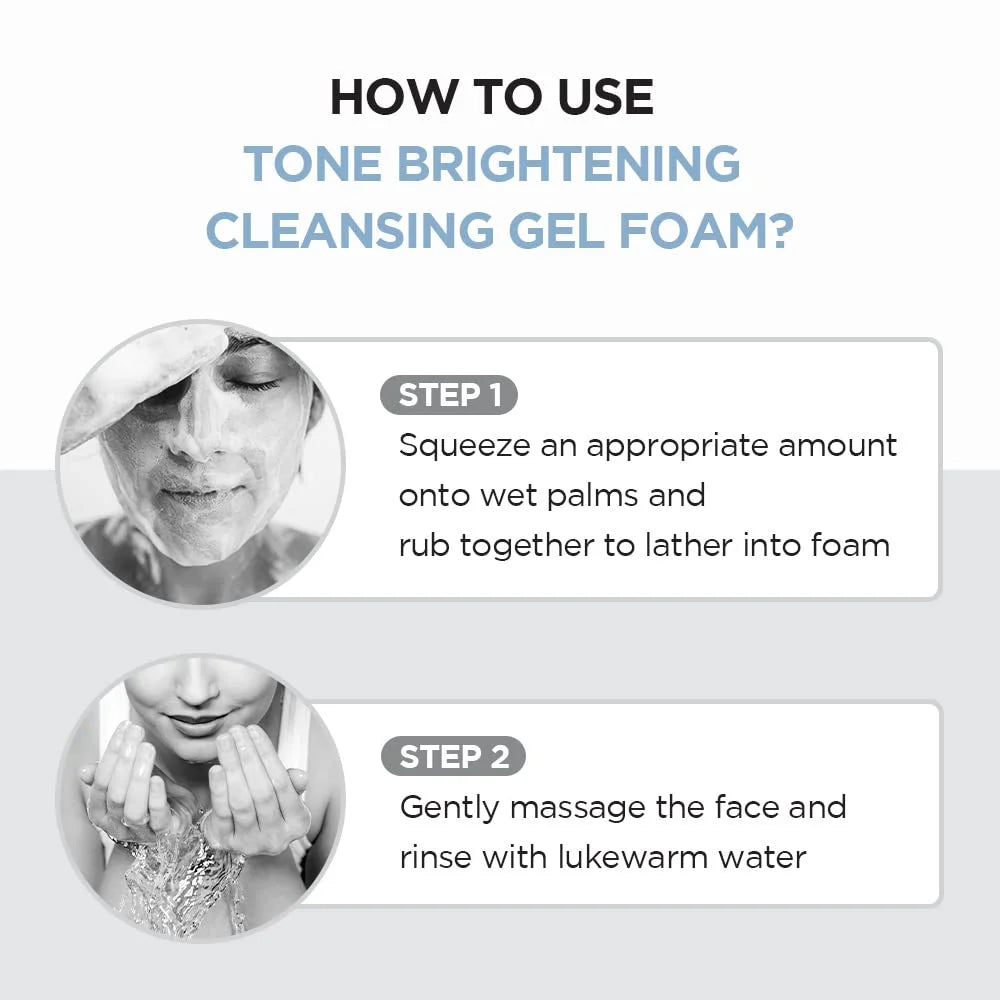 Madagascar Centella Tone Brightening Cleansing Gel Foam, 125Ml by Korean Skin Care
