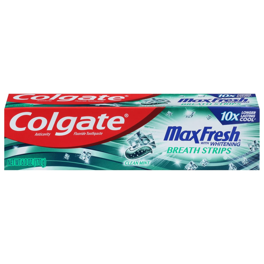 Colgate Max Fresh Toothpaste With Mini Breath Strips Clean Mint - 6oz by Pasteur Pharmacy