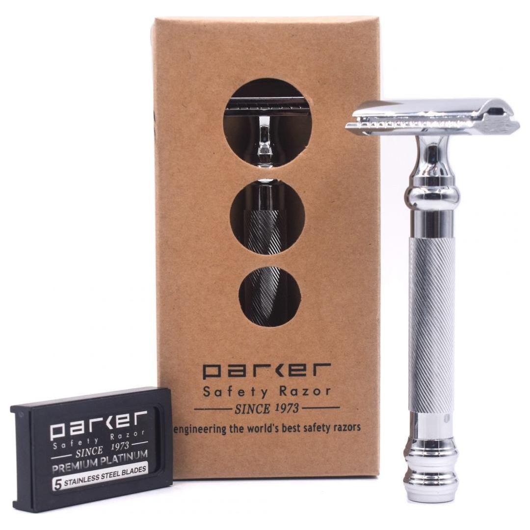 Parker 98R Heavyweigh 3-Piece Double Edge Safety Razor by Pasteur Pharmacy