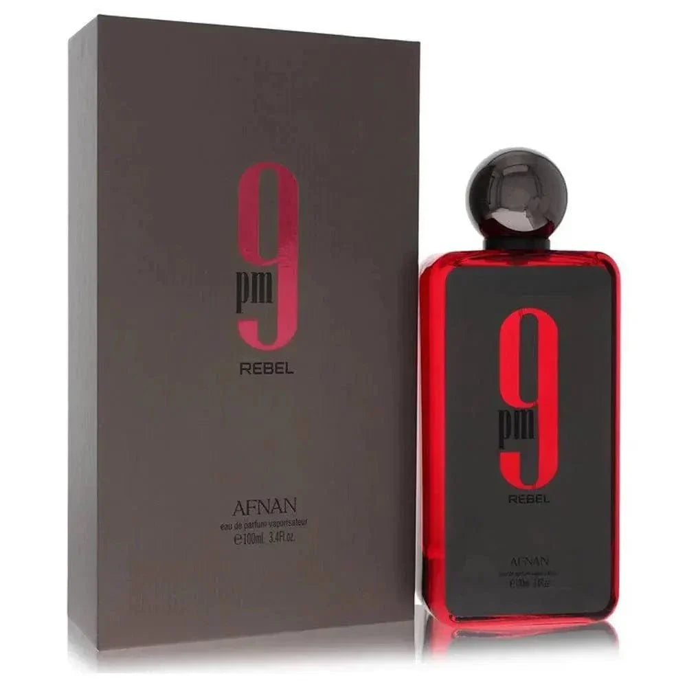9pm Rebel (RED) By Afnan Unisex 3.4 oz EDP Spray by perfumesandrea