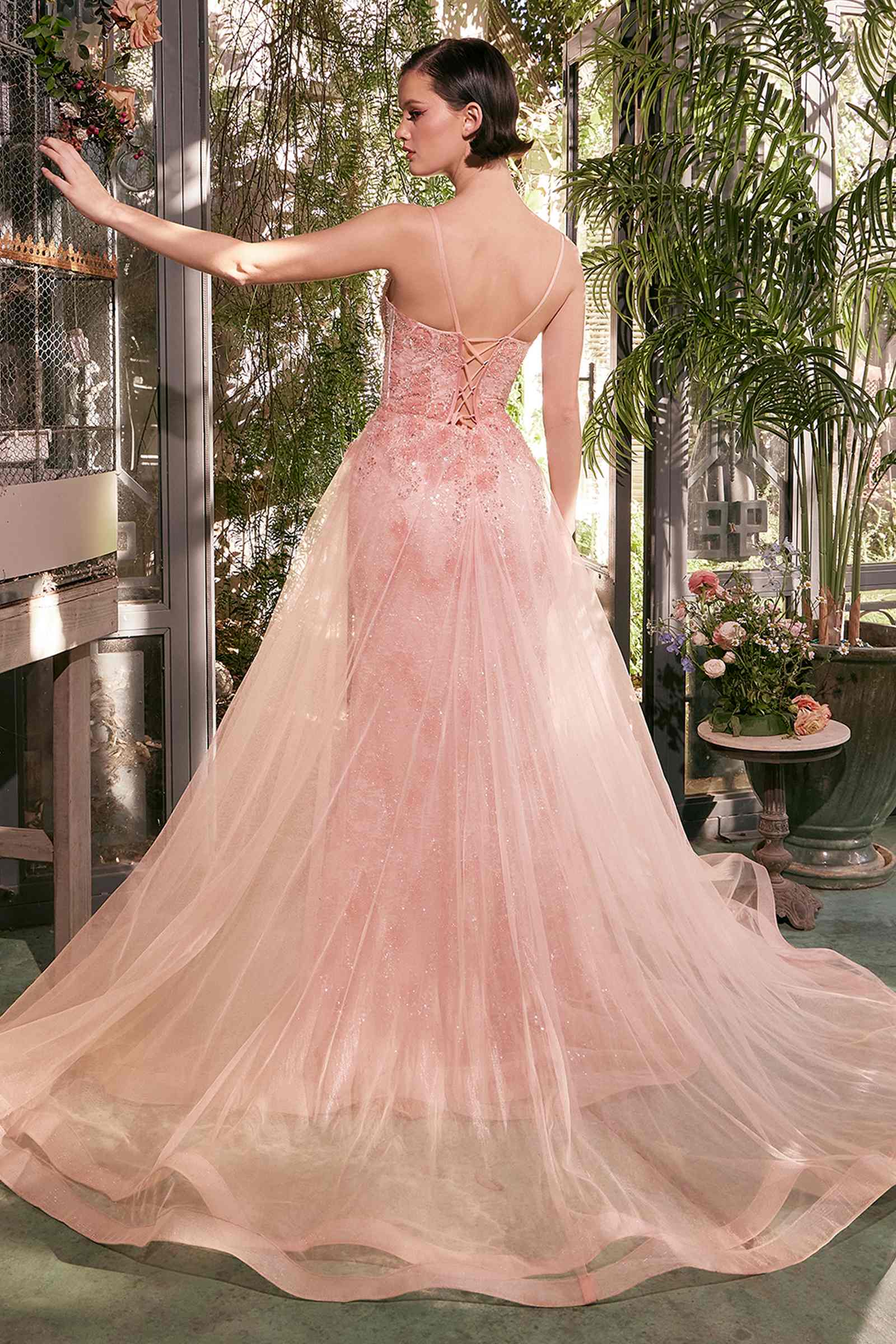 CLEARANCE - Andrea & Leo A1382 Dress Tulle Daisy Overskirt Gown (Size 6) by DiscountDressShop