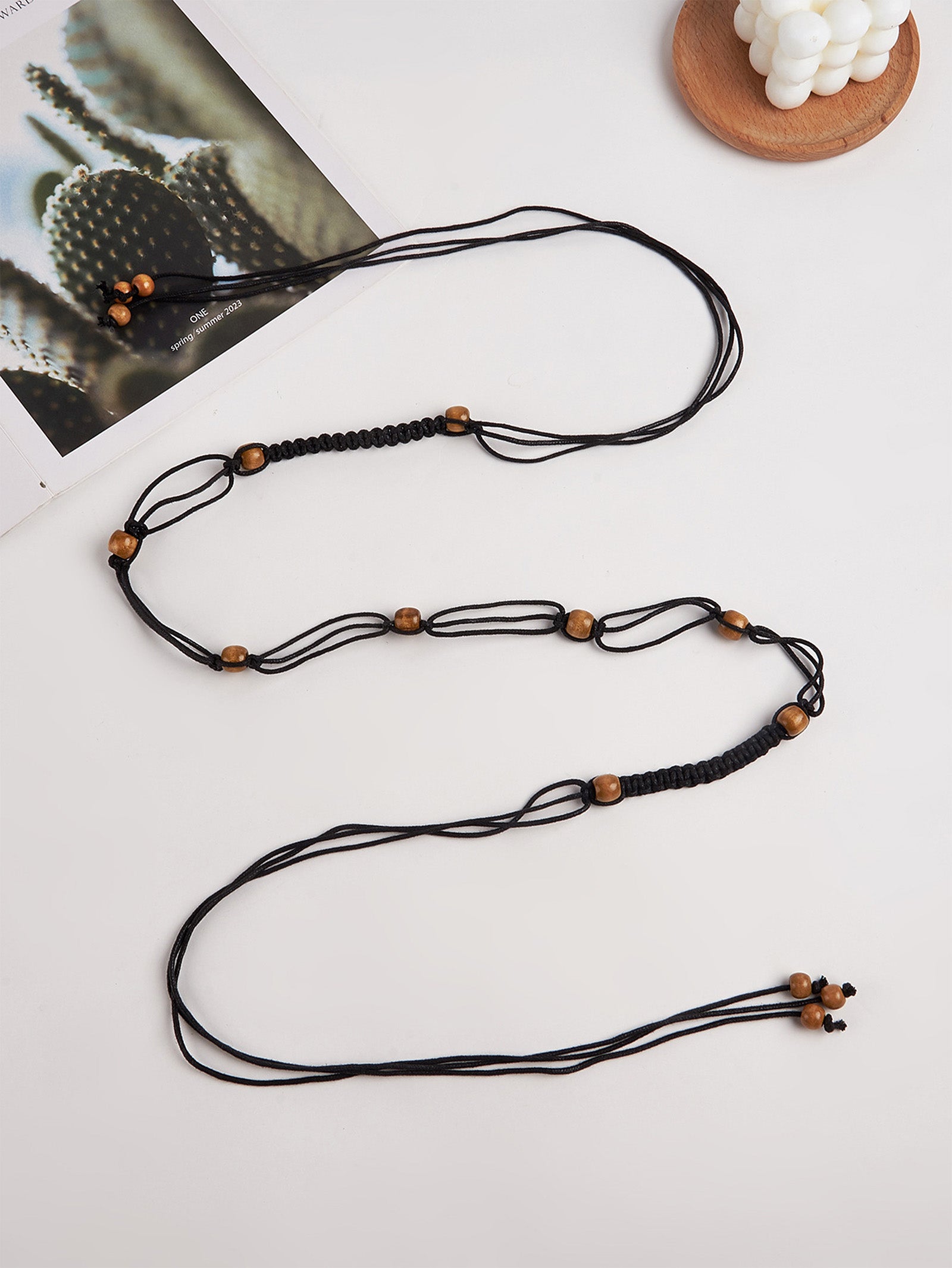 Cotton-Linen Knotted Belt by LINTICO