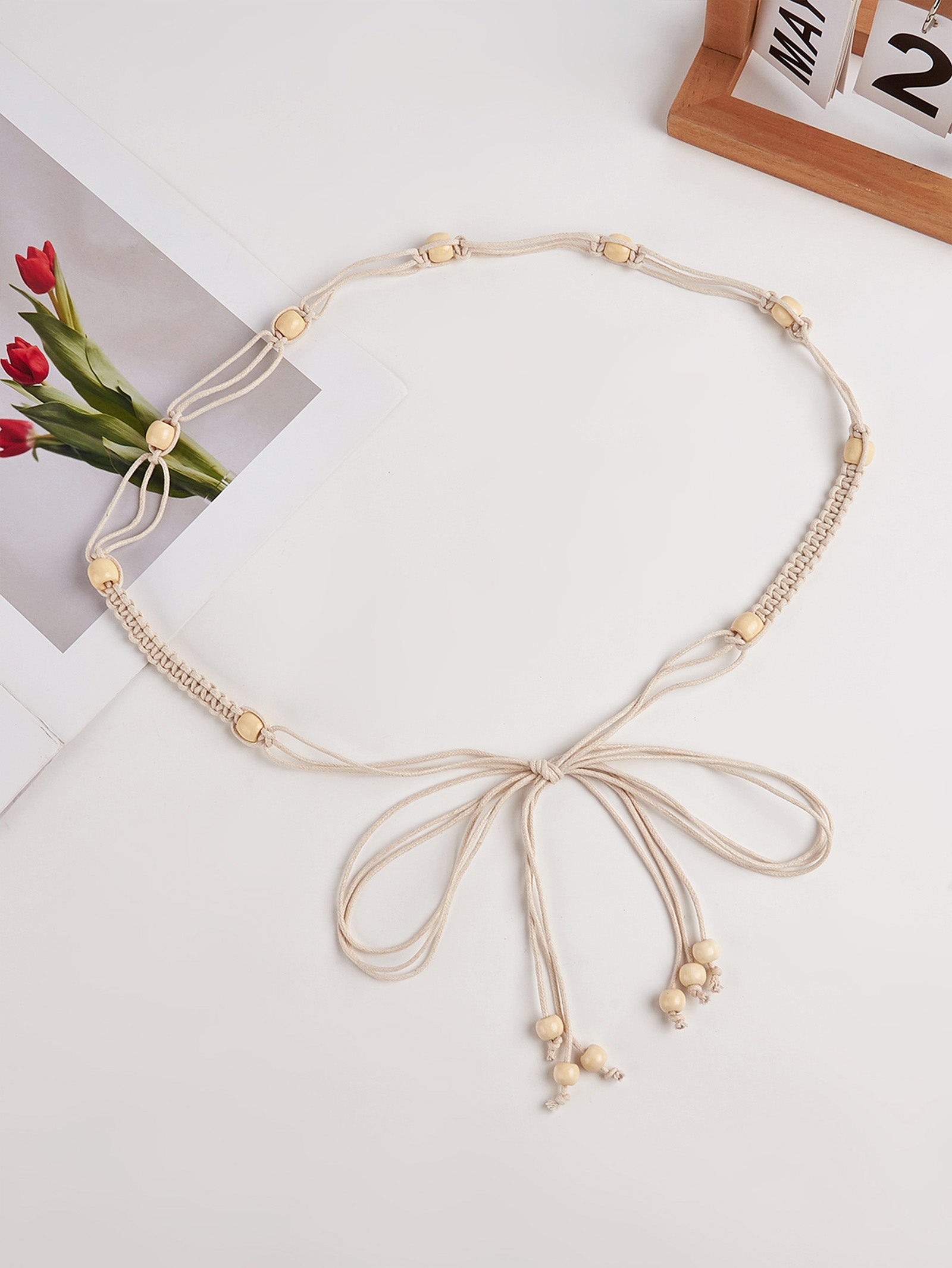 Cotton-Linen Knotted Belt by LINTICO