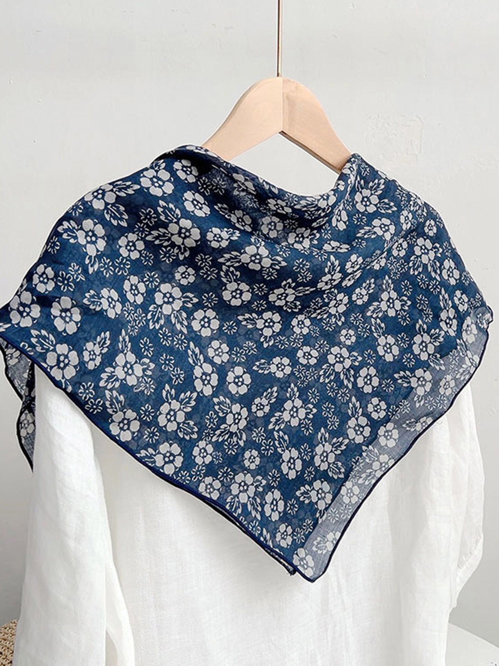 Ramie Vintage Print Handkerchief by LINTICO