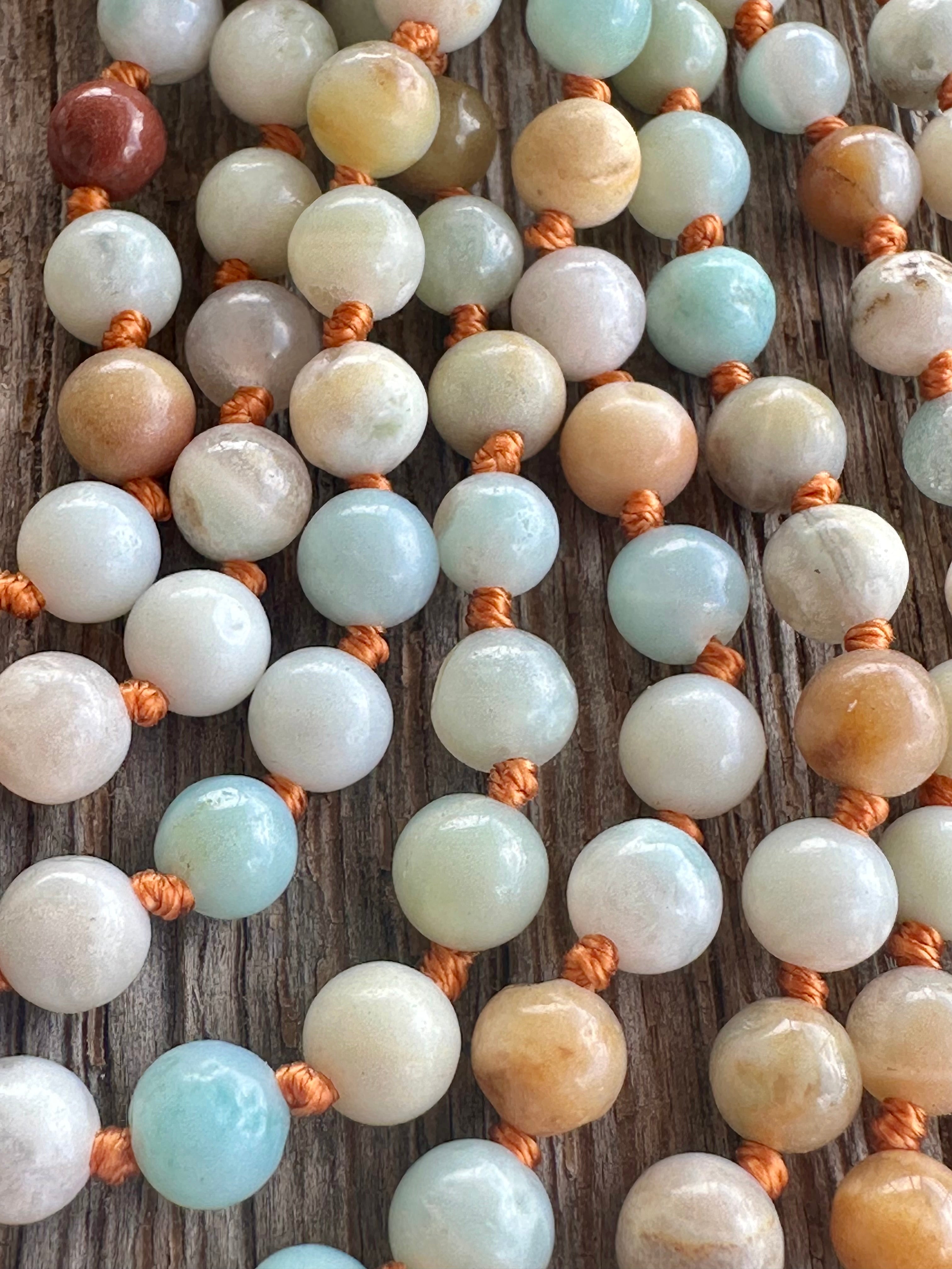Natural Amazonite Gemstone || Beaded Necklace by CanyonLeaf