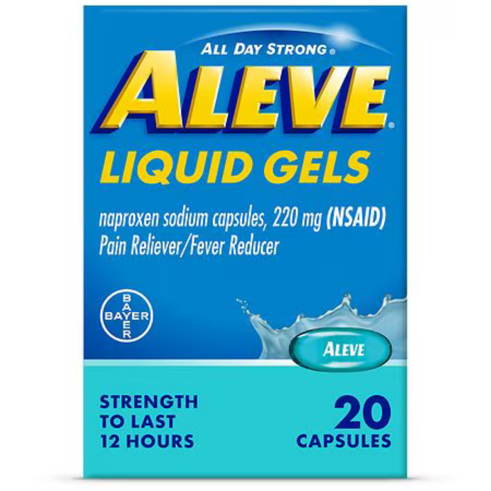 Aleve Liquid Gels 220 mg (20 liquid capsules) by Farmacias Savia