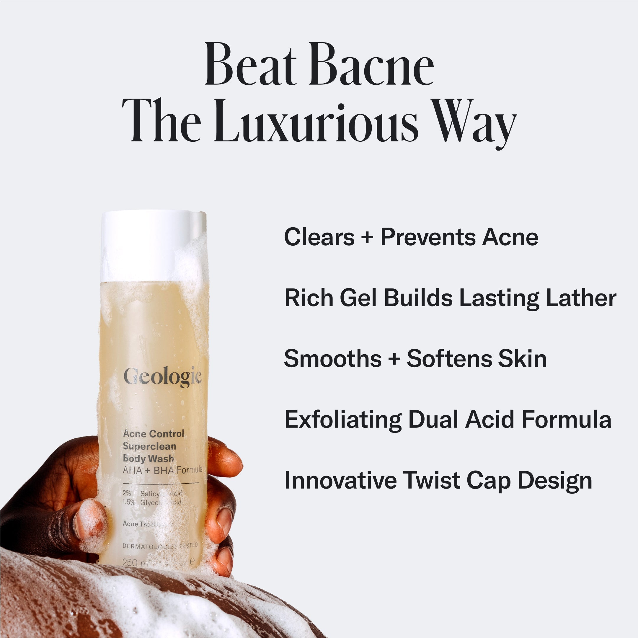 Acne Control Superclean Body Wash by Geologie