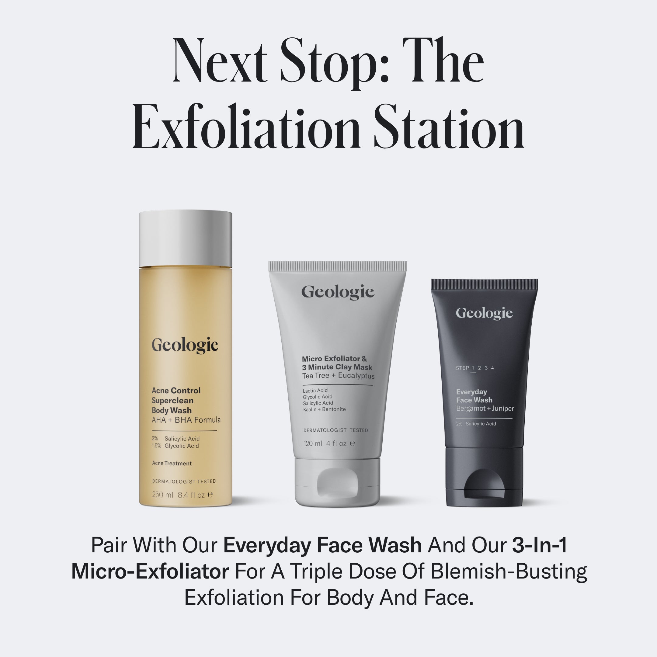 Acne Control Superclean Body Wash by Geologie