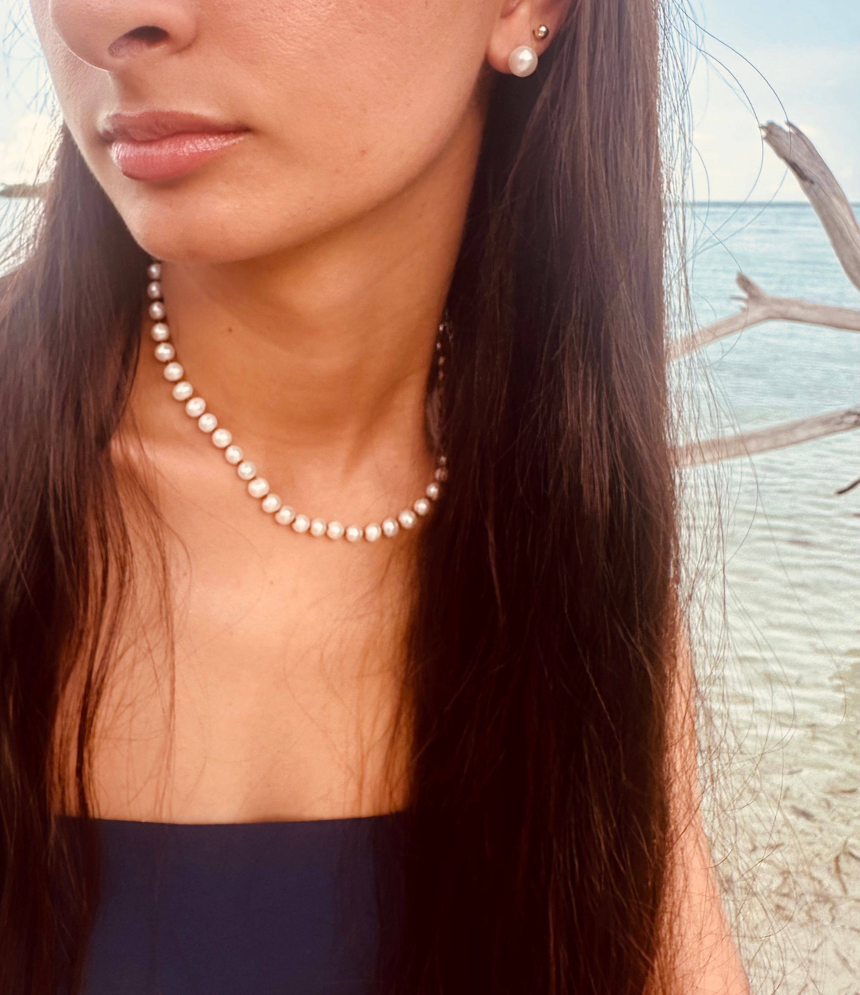Pure Gemstone + Pearl || Necklace by CanyonLeaf