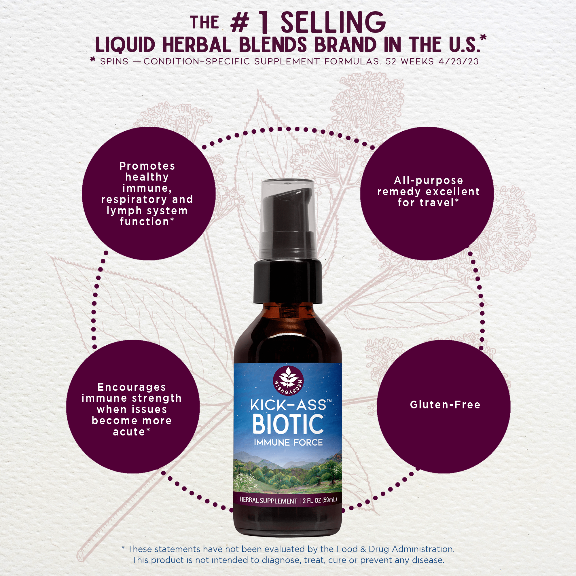 Kick-Ass Biotic, Immune Force by WishGarden Herbs