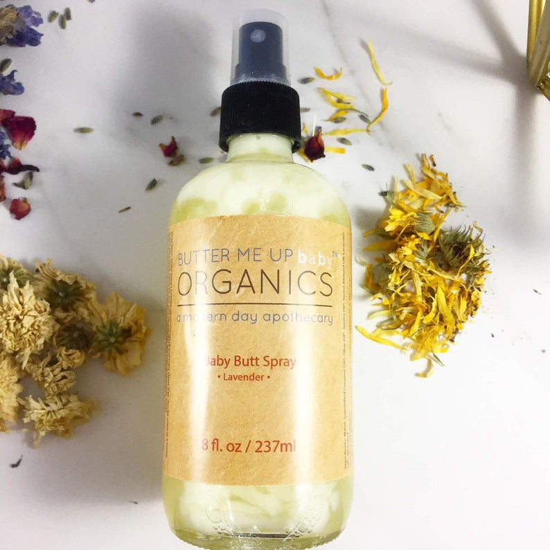 Organic Baby Butt Spray / Diaper Changing Spray / Cloth Diaper Safe by Butter Me Up Organics