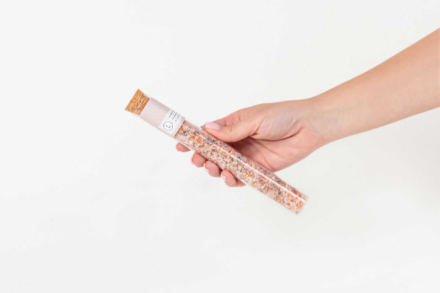 Natural Bath Salts Gift set in 8 Glass Tubes, Luxurious Bath Experience by Lizush