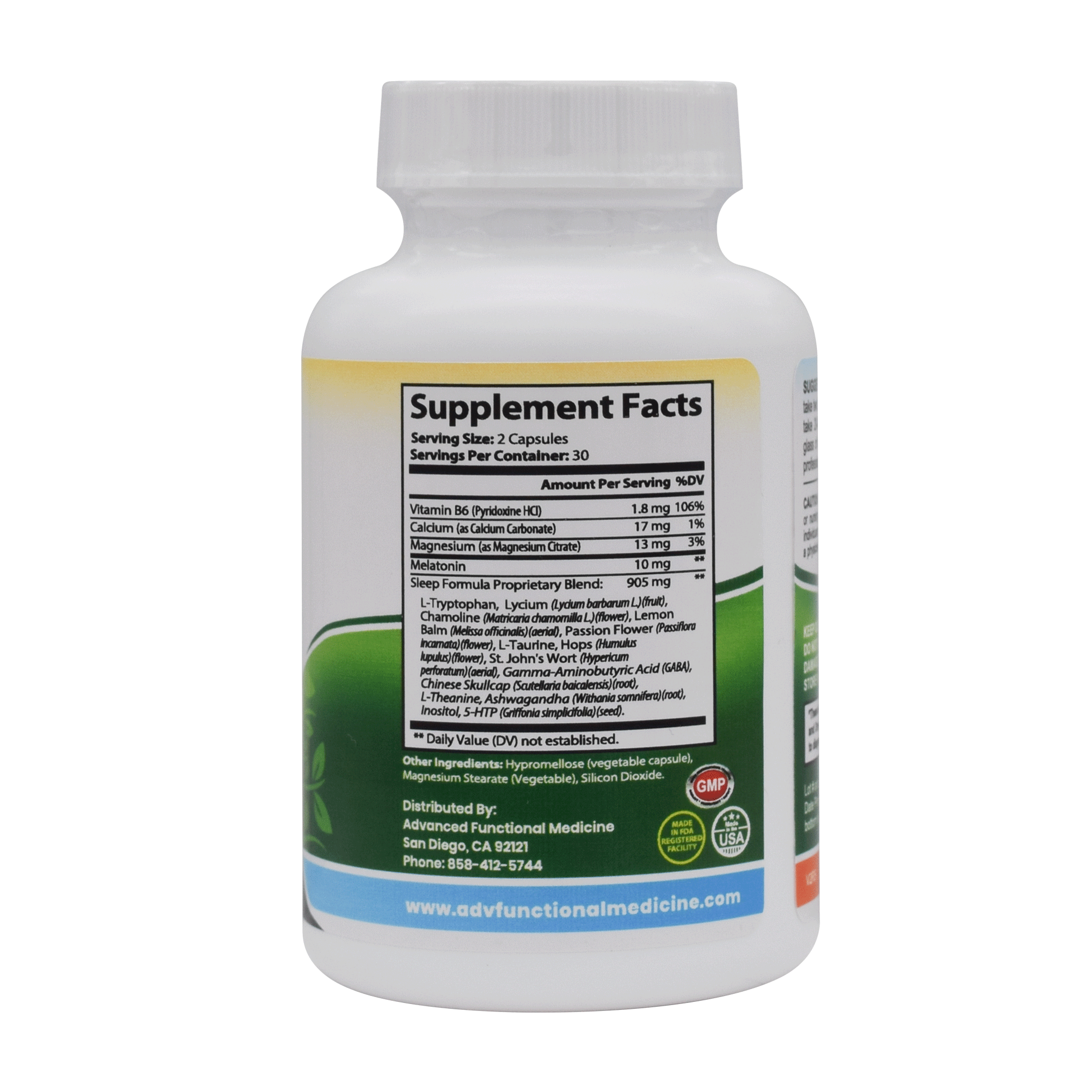 Best-Rest Sleep Formula 60ct. (all natural superior sleep aid) by Advanced Functional Medicine Supplements