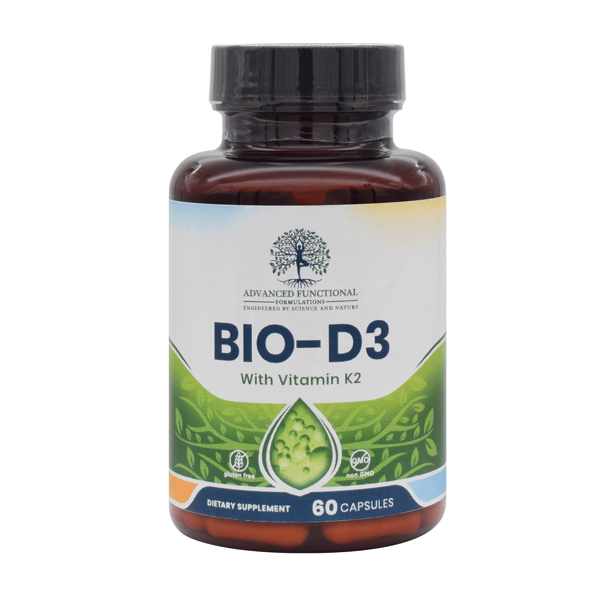 Bio-D3 with K2 (mk-7) and Bioperine (medical grade vitamin D3 ) by Advanced Functional Medicine Supplements