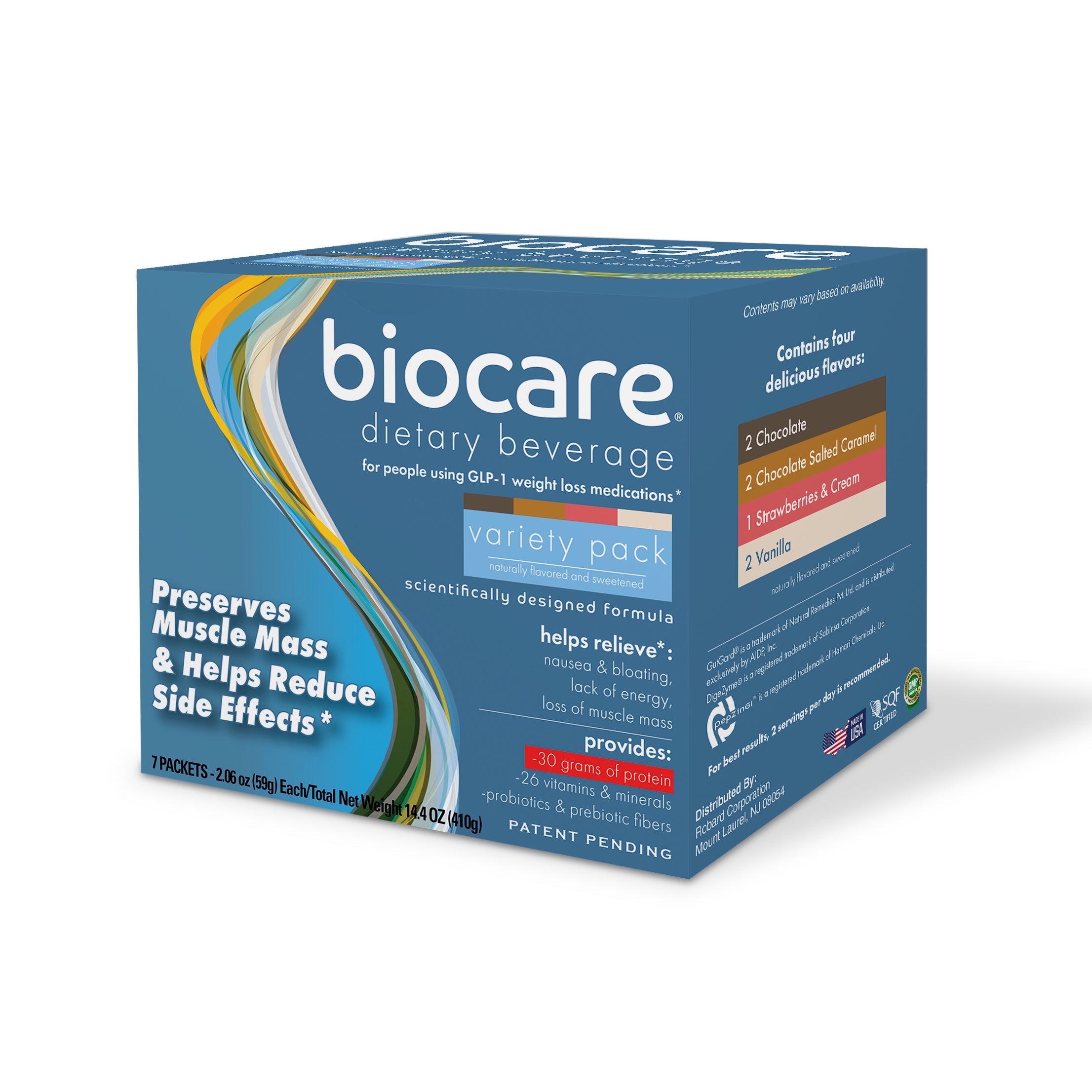 30G Protein Beverage Variety Pack (7 Servings) by Biocare