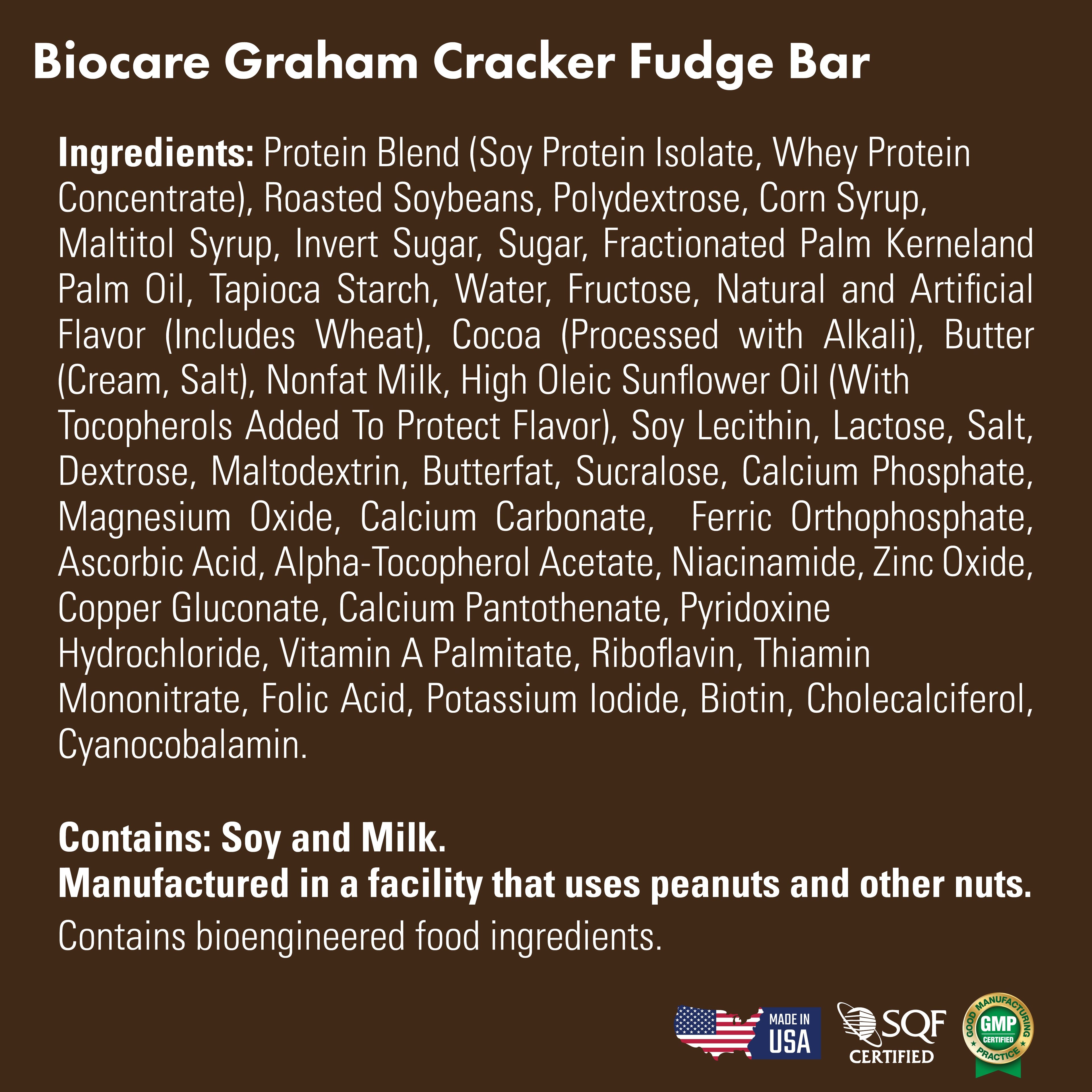 15G Protein Graham Cracker Fudge Bar by Biocare
