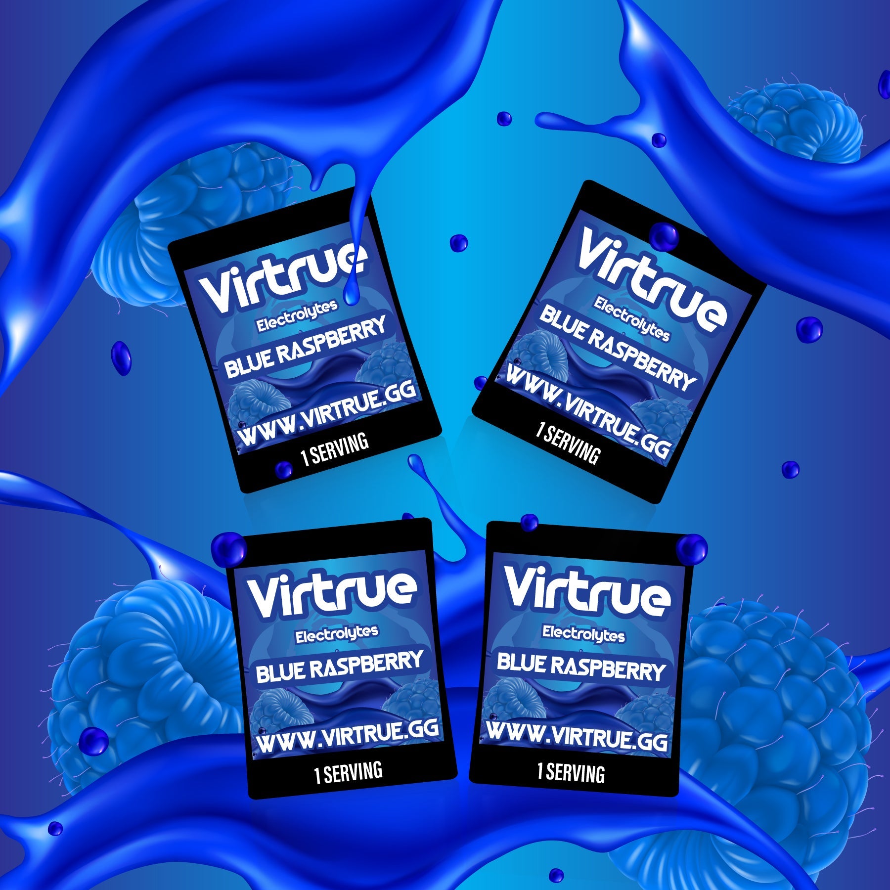 Hydration Travel Packs (Set of 4) by Virtrue