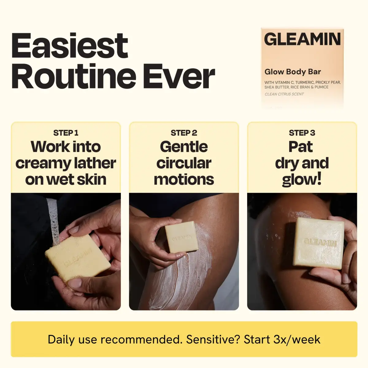 Glow Body Bar by Gleamin