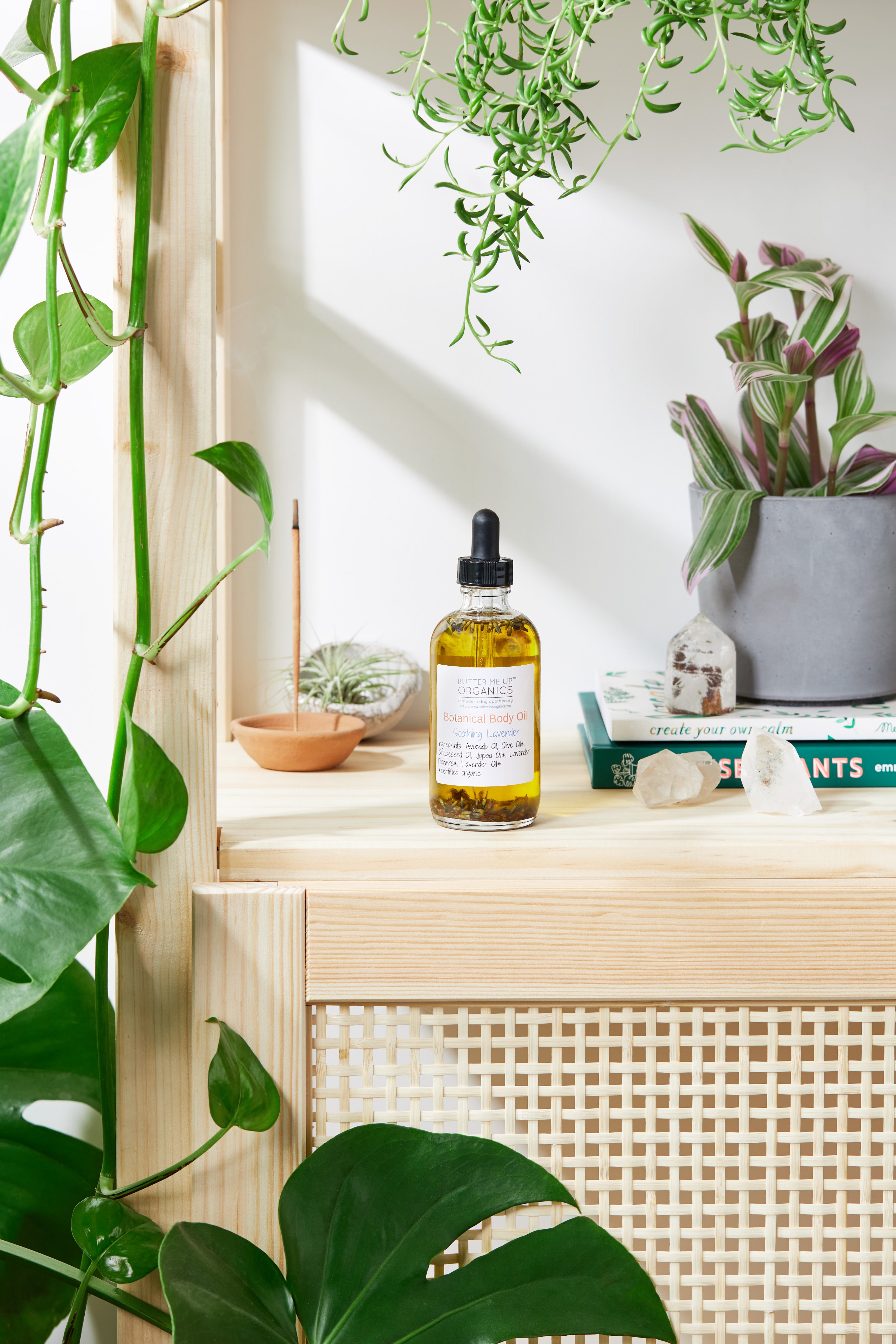 Botanical Body Oil -BOTANICAL COLLECTION - Organic Body Lotion Moisturizer by Butter Me Up Organics