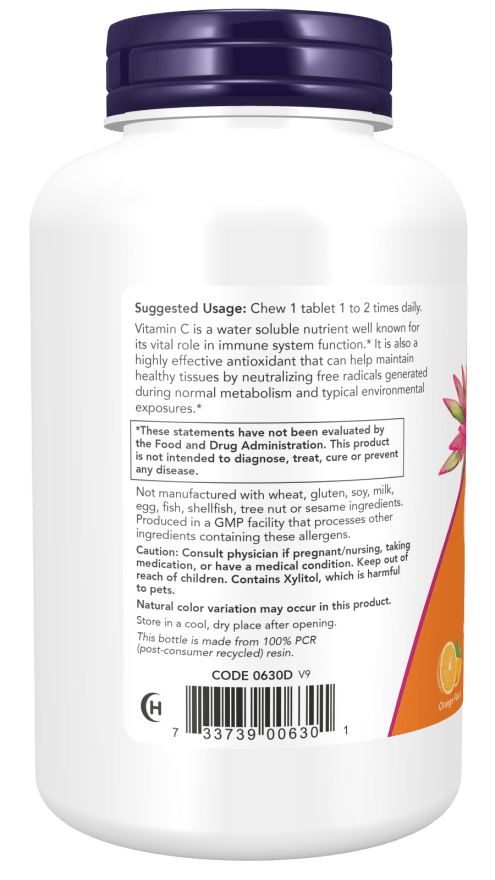 C-500 Chewable Orange by Country Life Natural Foods