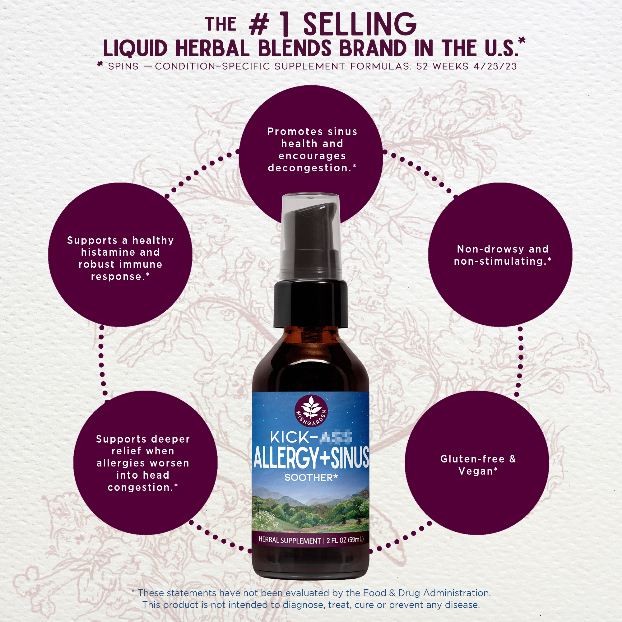 Kick-Ass Allergy & Sinus, Soother by WishGarden Herbs