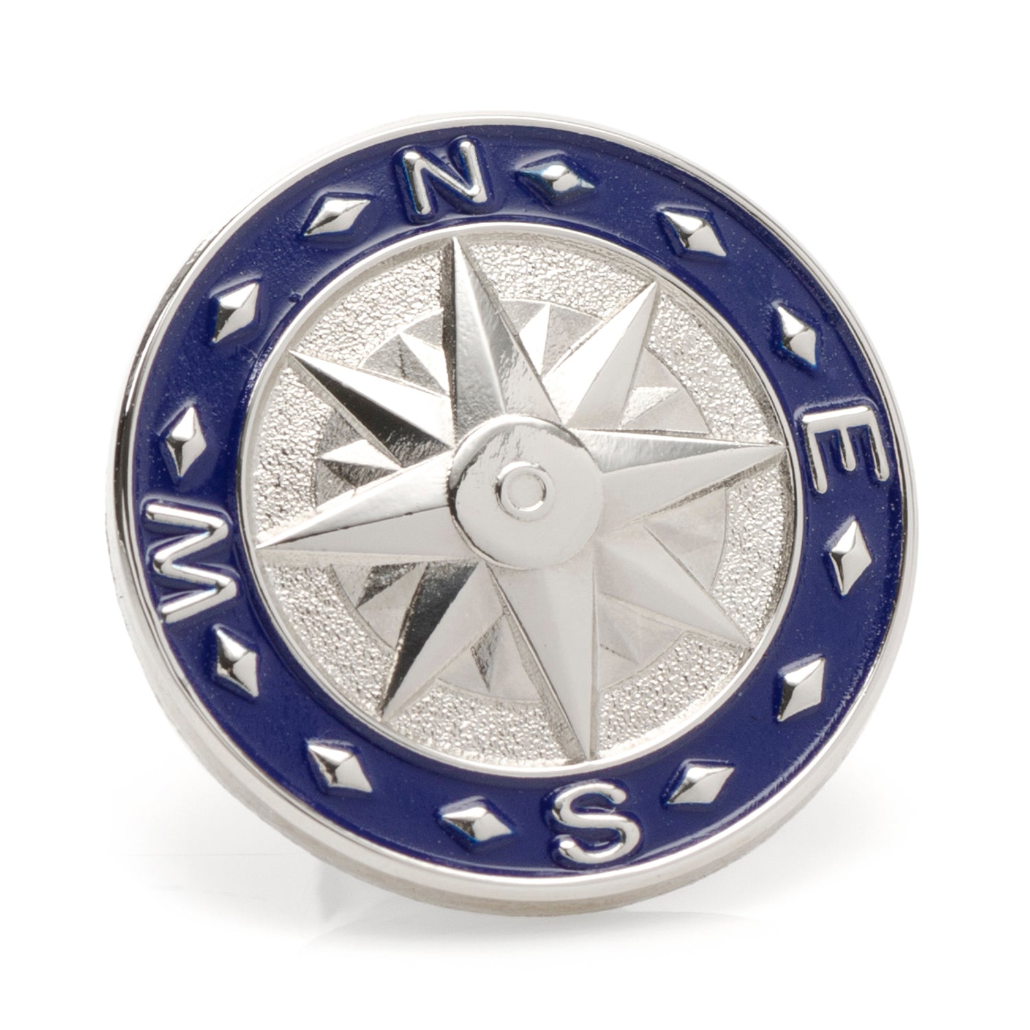 Blue Compass Lapel Pin by Cufflinks.com