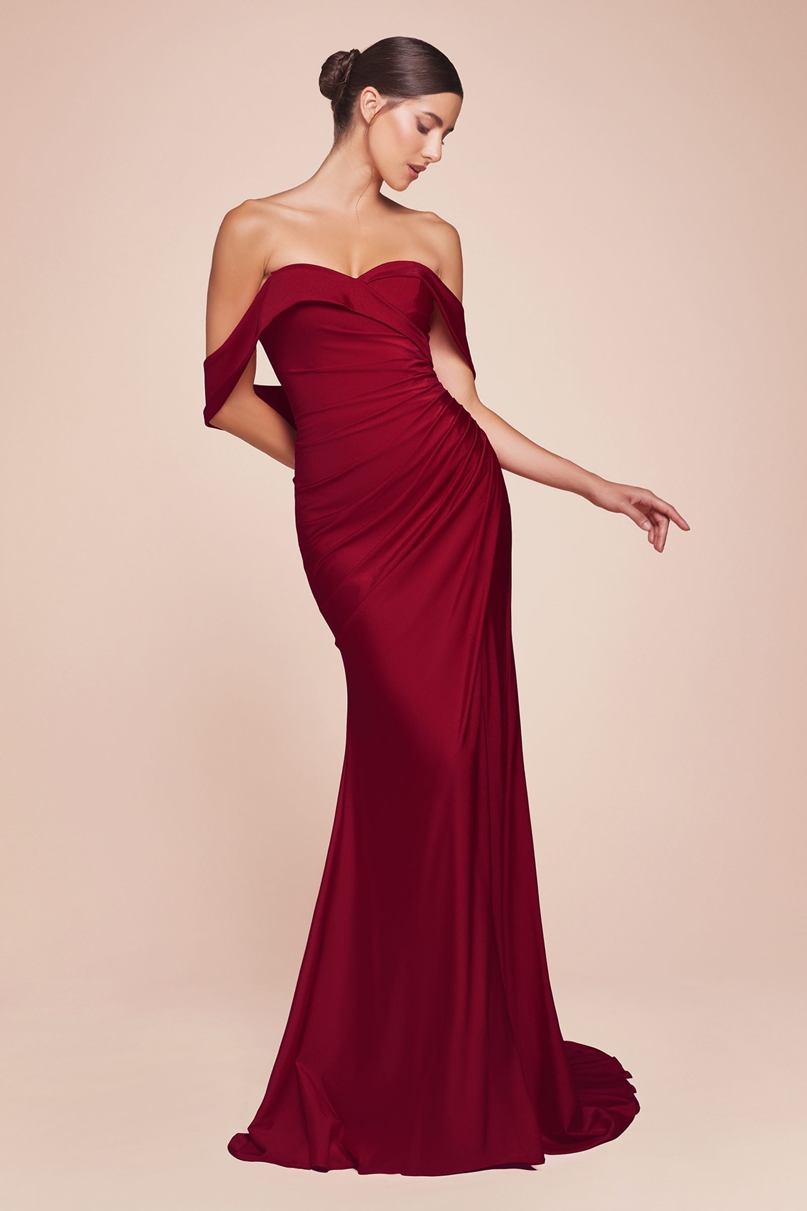 Ladivine CD790 Dress Off the Shoulder Stretch Spandex Gown by DiscountDressShop