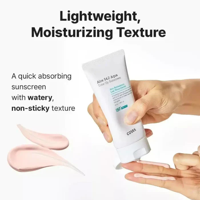 Cosrx Aloe 54.2 Aqua Tone-Up Sunscreen SPF50+ PA++++ by AsiaBeautyMall