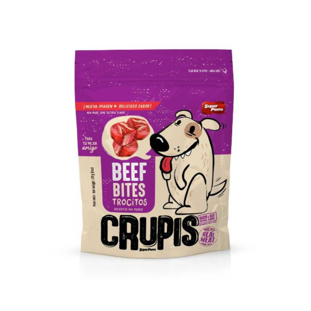 Crupis Beef Bites Snack para Perros (6 oz) by Farmacias Savia