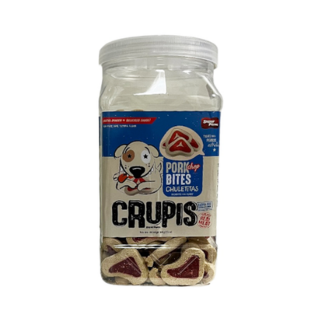 Crupis Pork Bites (Chuletas) Dog Treats (35.2 oz) by Farmacias Savia