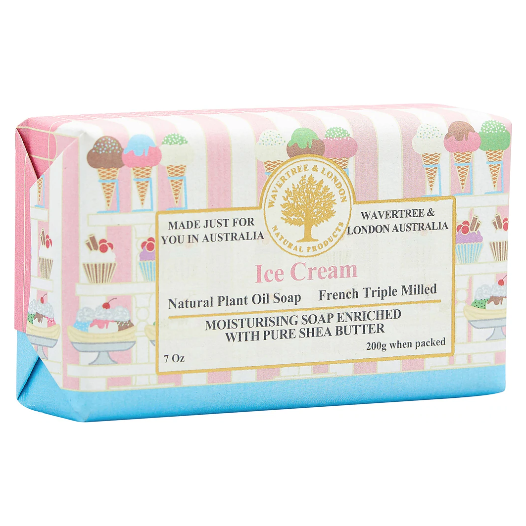 Wavertree & London Australian Natural Ice Cream Luxury Soap Bar 7 Ounces by Pasteur Pharmacy