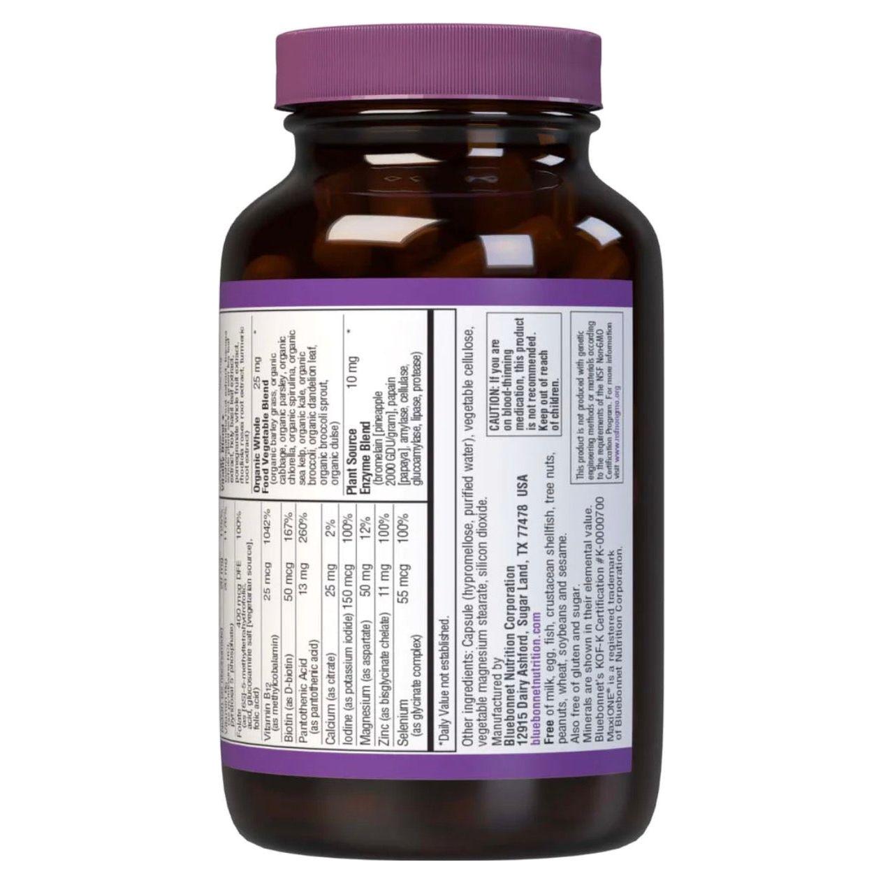 Bluebonnet Nutrition Maxi One Iron Free Formula 60 Caplets by Pasteur Pharmacy