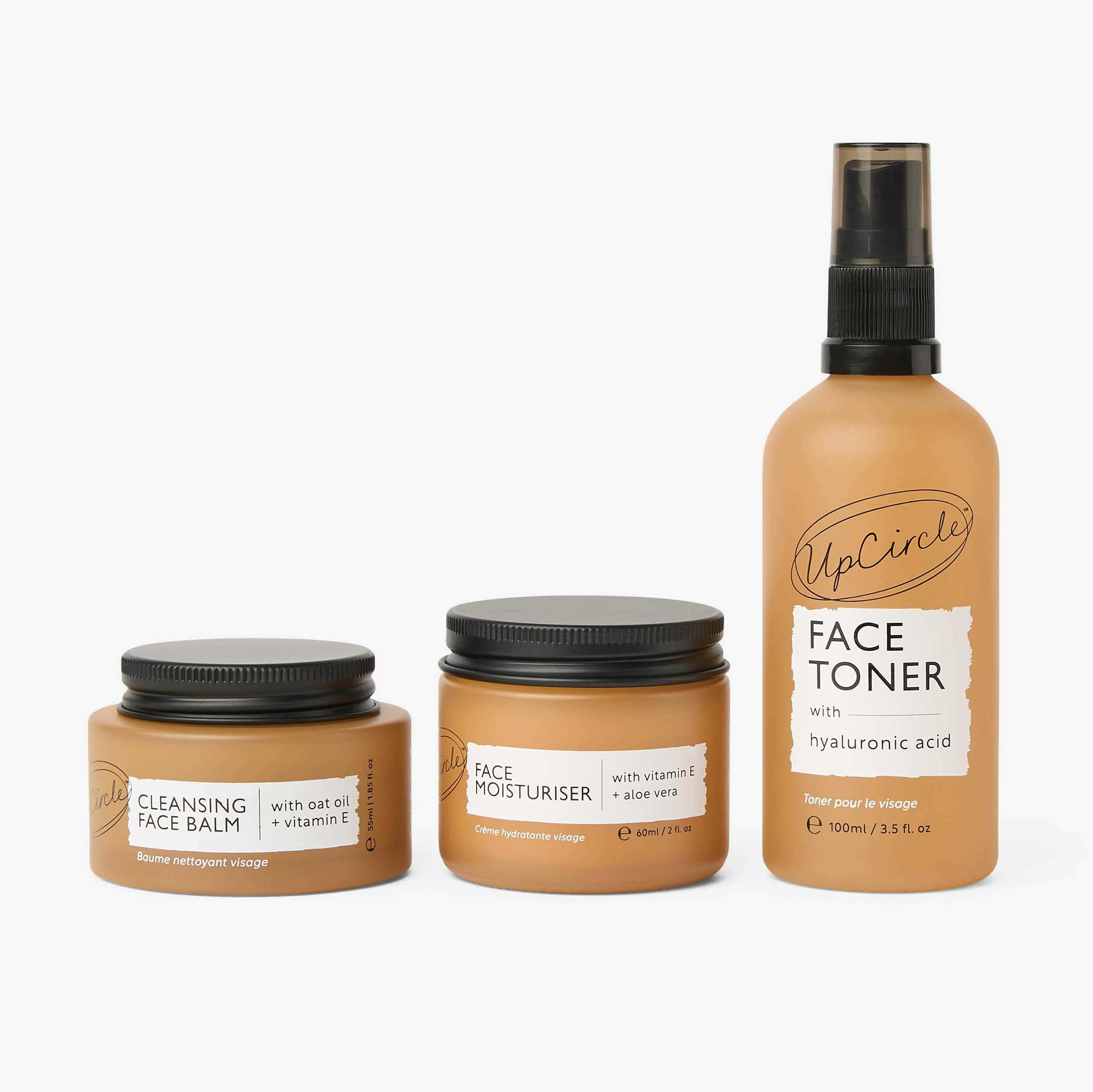 Cleanse, Tone + Moisturize Set by UpCircle