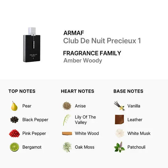 Club De Nuit Precieux 1 By Armaf For Men 1.8 oz EDP Spray by perfumesandrea