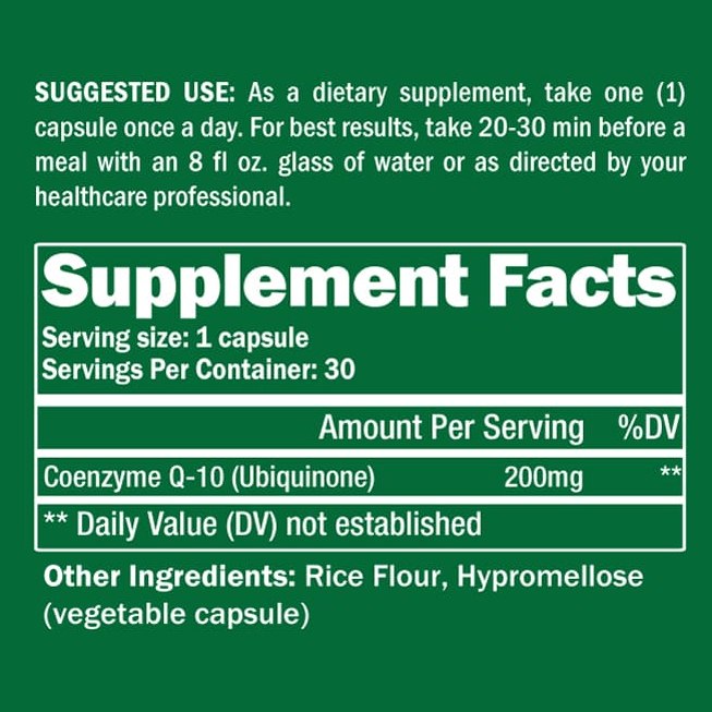 CoQ10 Supplement 30 Capsules by Healthspan Holistic
