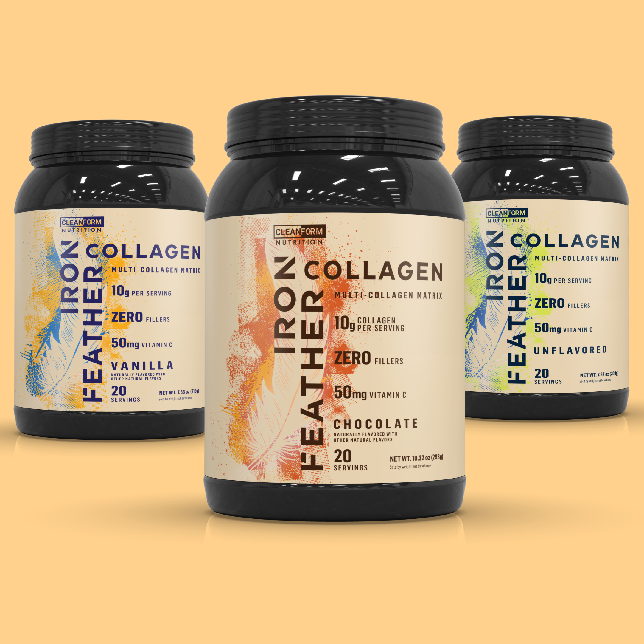 Iron Feather Collagen by CleanForm Nutrition
