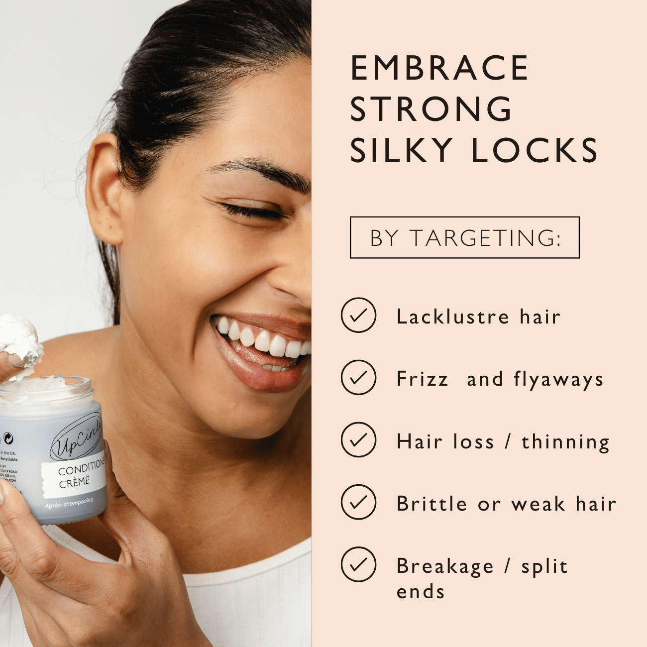 Conditioner Crème with Plant Keratin + Panthenol by UpCircle